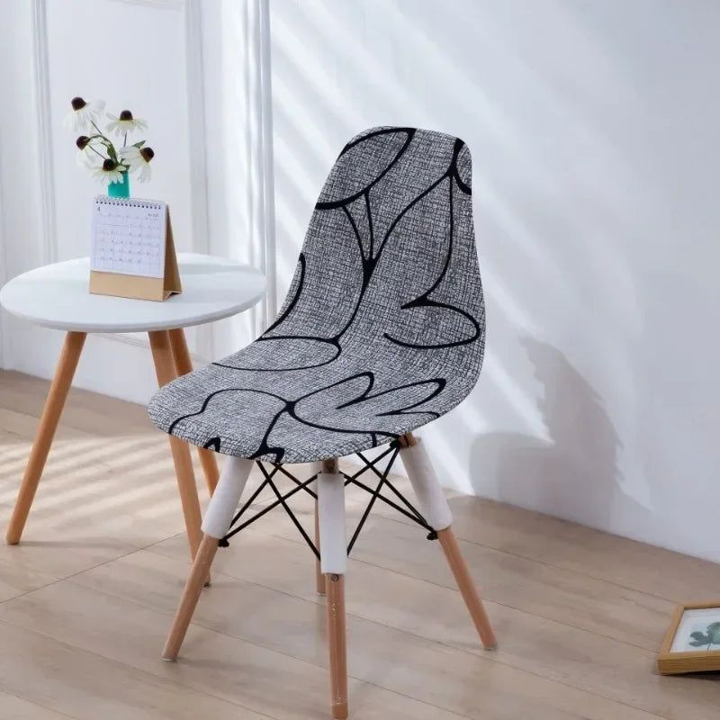 Housse Chaise Scandinave Motifs Imprimés