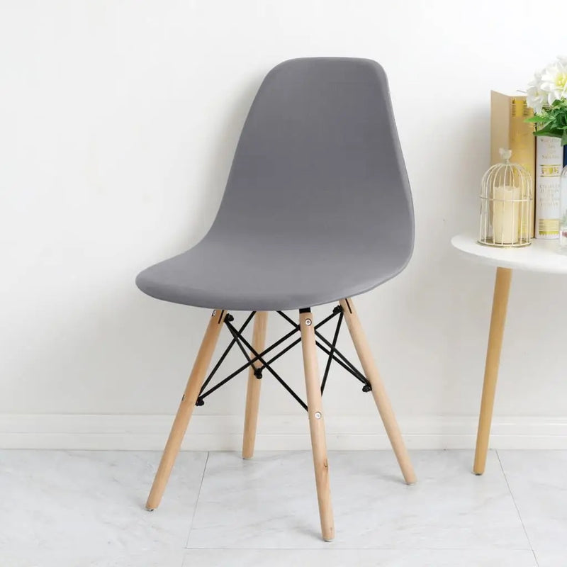 Housse de Chaise Scandinave - Tissu Gris