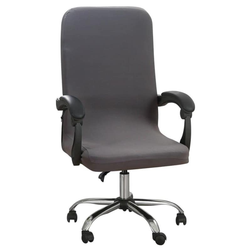 Housse de Chaise de Bureau Gris