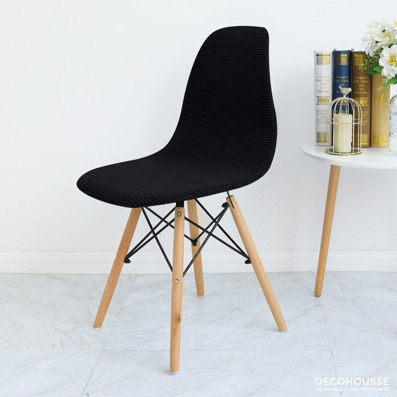 Housses de Chaises Scandinave Extensible Noir